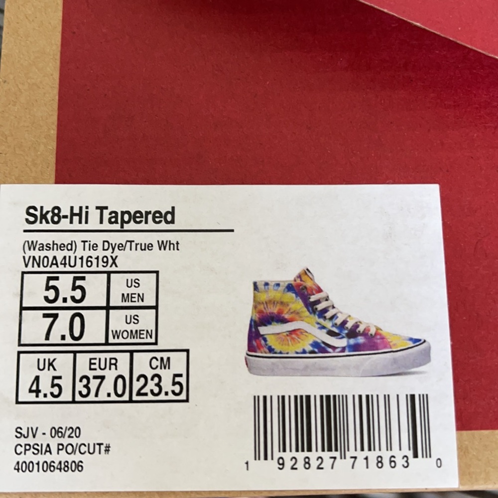 Vans SK8-Hi Tapered Washed Tie Dye/True White WMNS - Picture 16 of 16